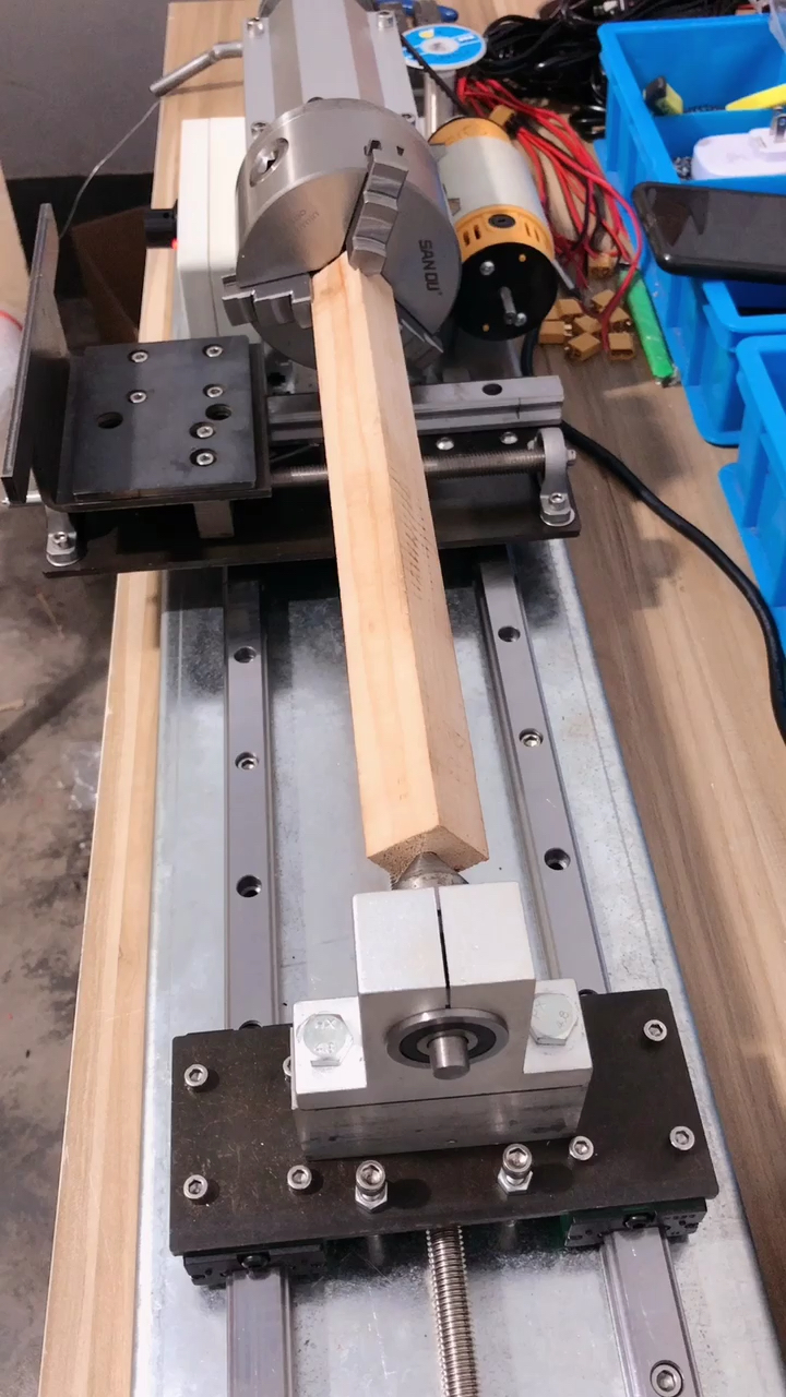 自制大功率小型木工车床