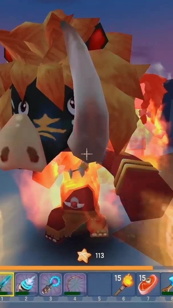 迷你世界#迷你世界单人生存44:驯服「野人伙伴」,没想到要准备这么多