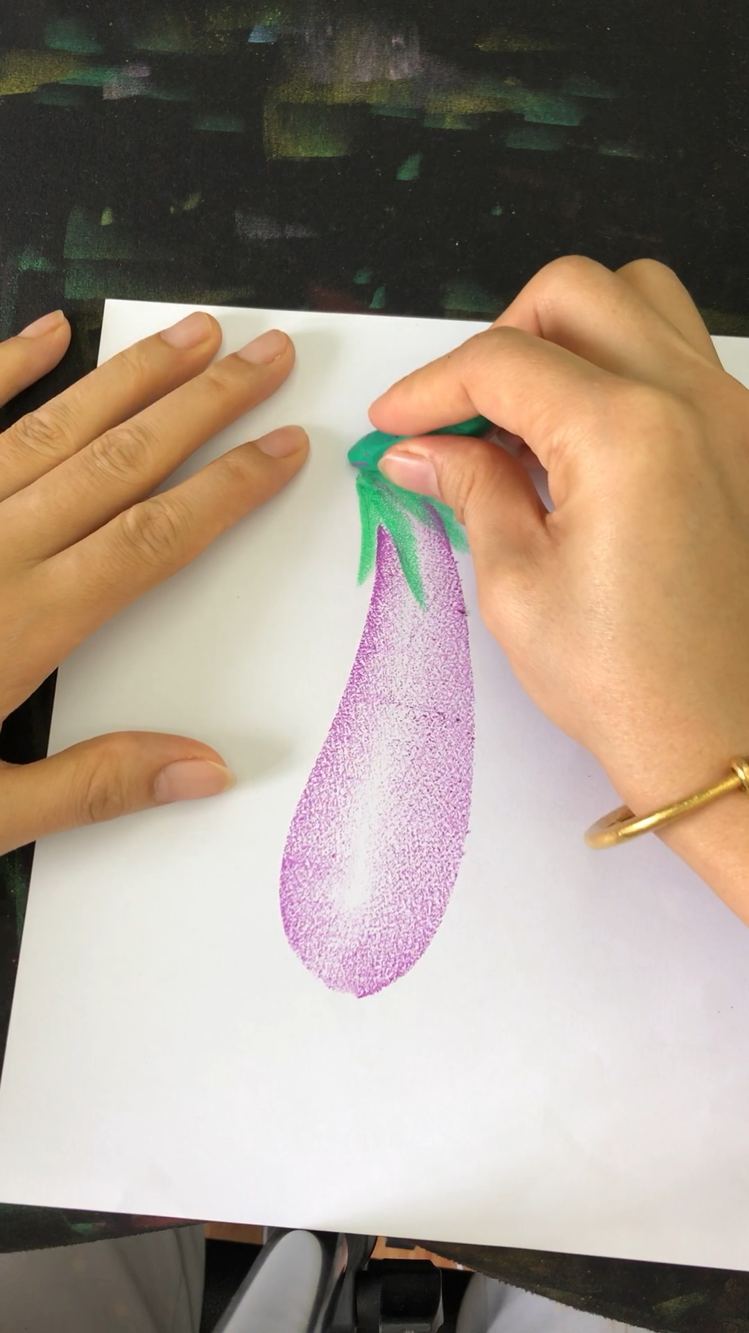 油画棒画茄子98,喜欢的点个赞呗-度小视