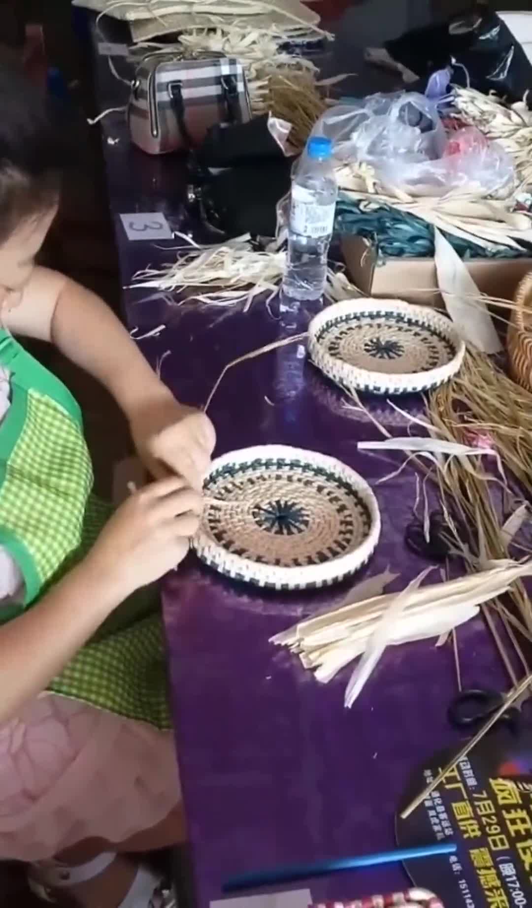 玉米皮编织鸟巢教程图片