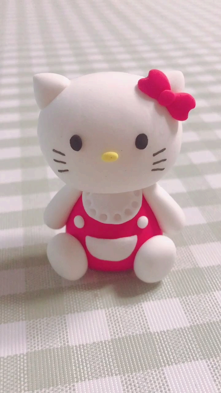 寻找最牛手艺人#超轻粘土diy可爱hellokitty