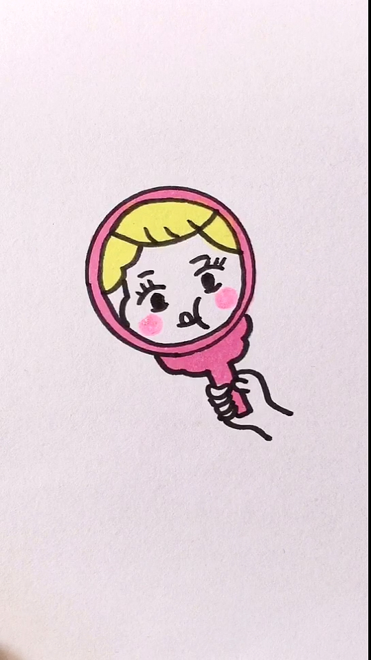 简笔画#魔镜魔镜,告诉我……-度小视