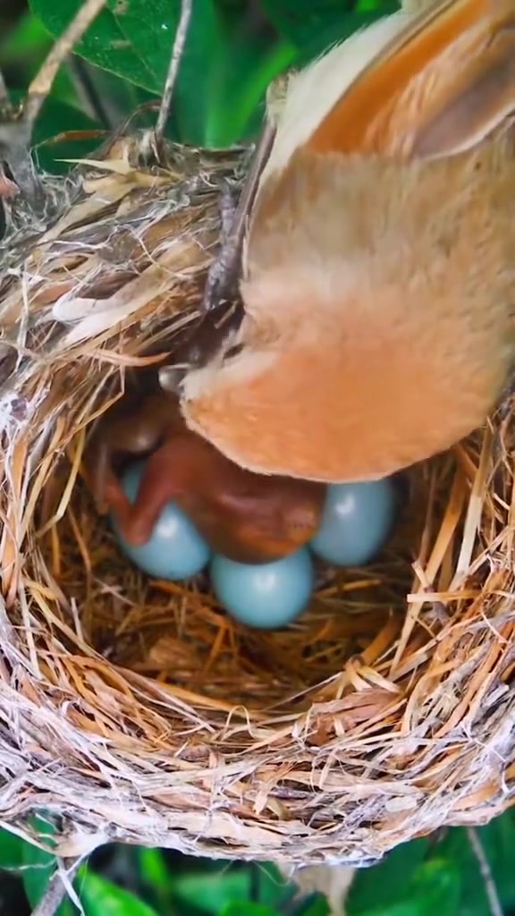 可怜的鸟妈妈看着被自己孩子杜鹃鸟寄生束手无策-度小视