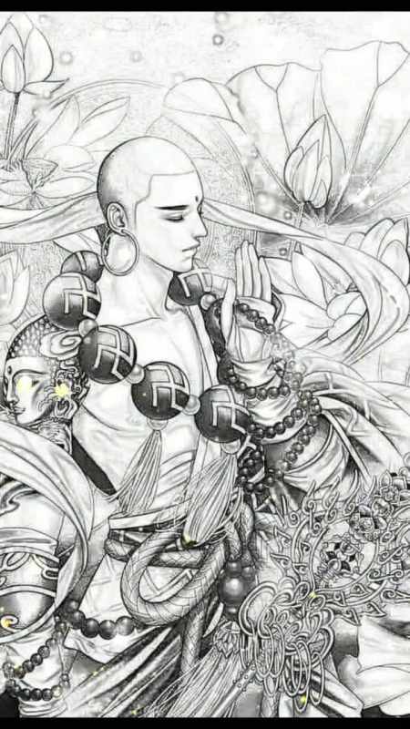 我要上热门#适合纹在身上的满背纹身达摩祖师