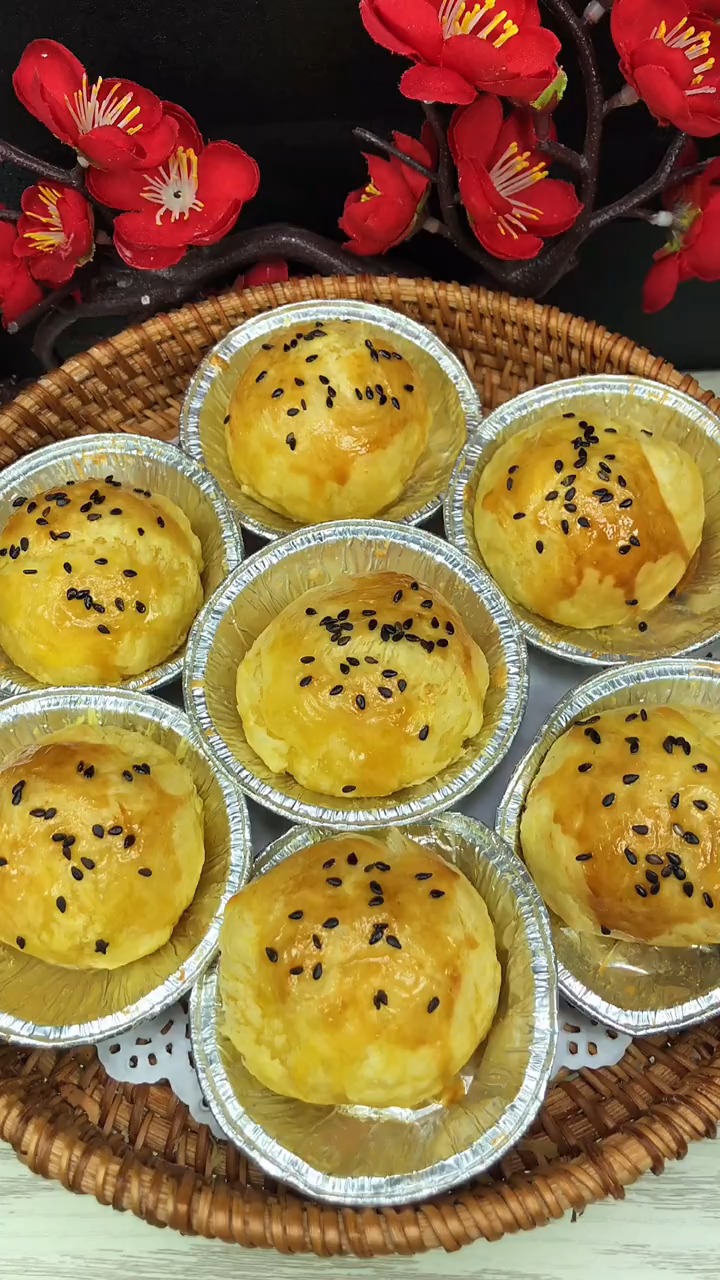 镜头里的秋天#自制美食 空气炸锅烤汤圆