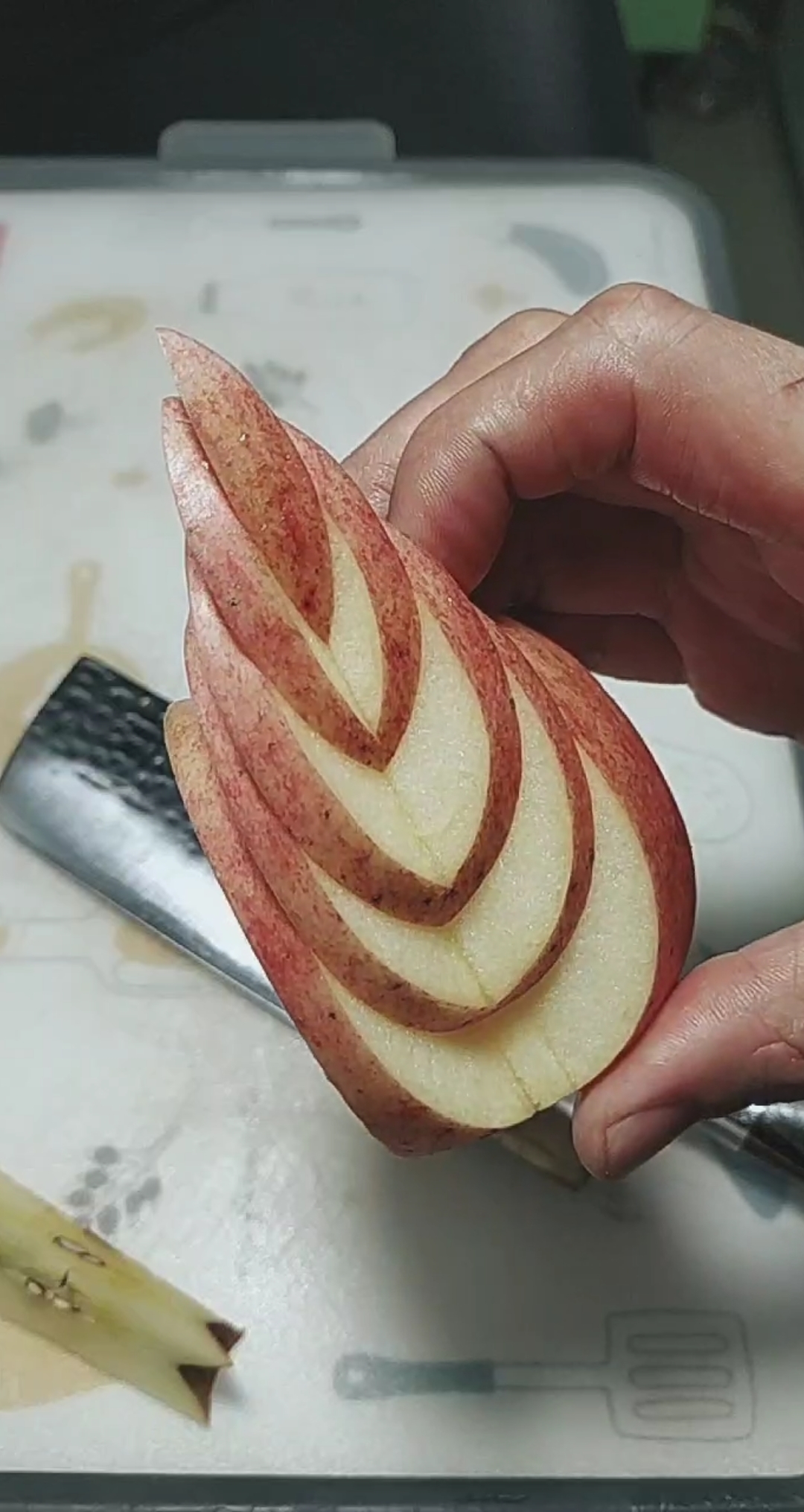 我要上热门#苹果最美切法