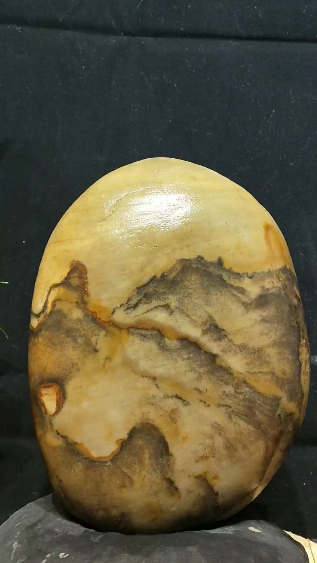 收藏级碳化石～江山无限