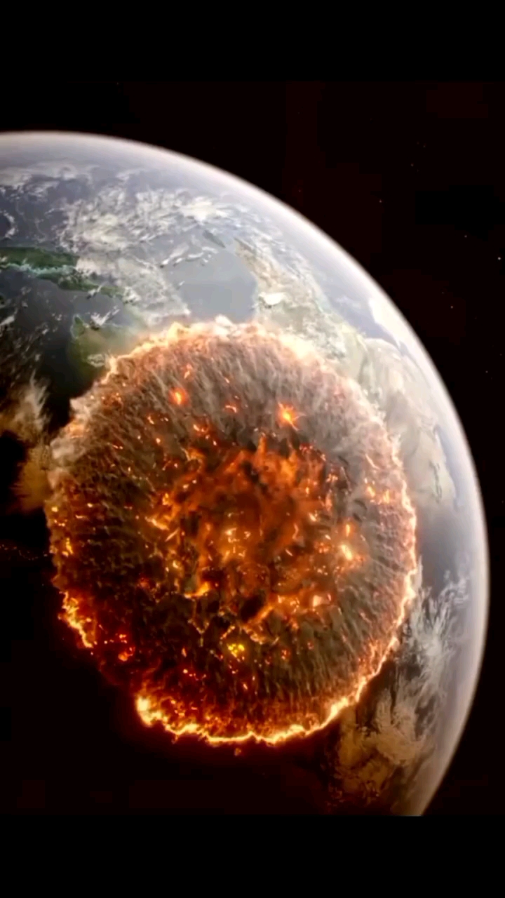 1994年彗星撞击木星景象,威力超过20亿颗原子弹爆炸.恐怖