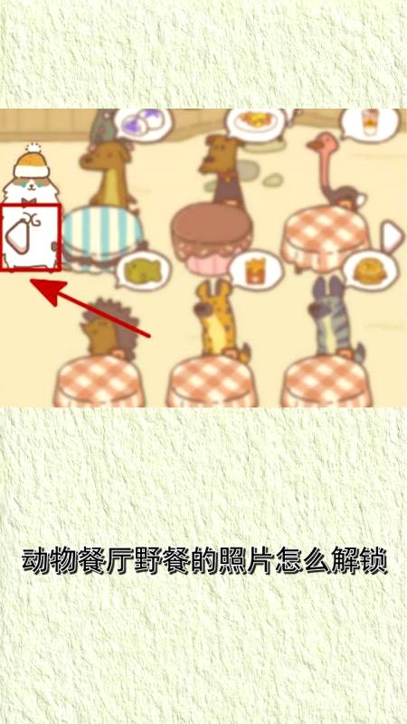 动物餐厅野餐的照片怎么解锁