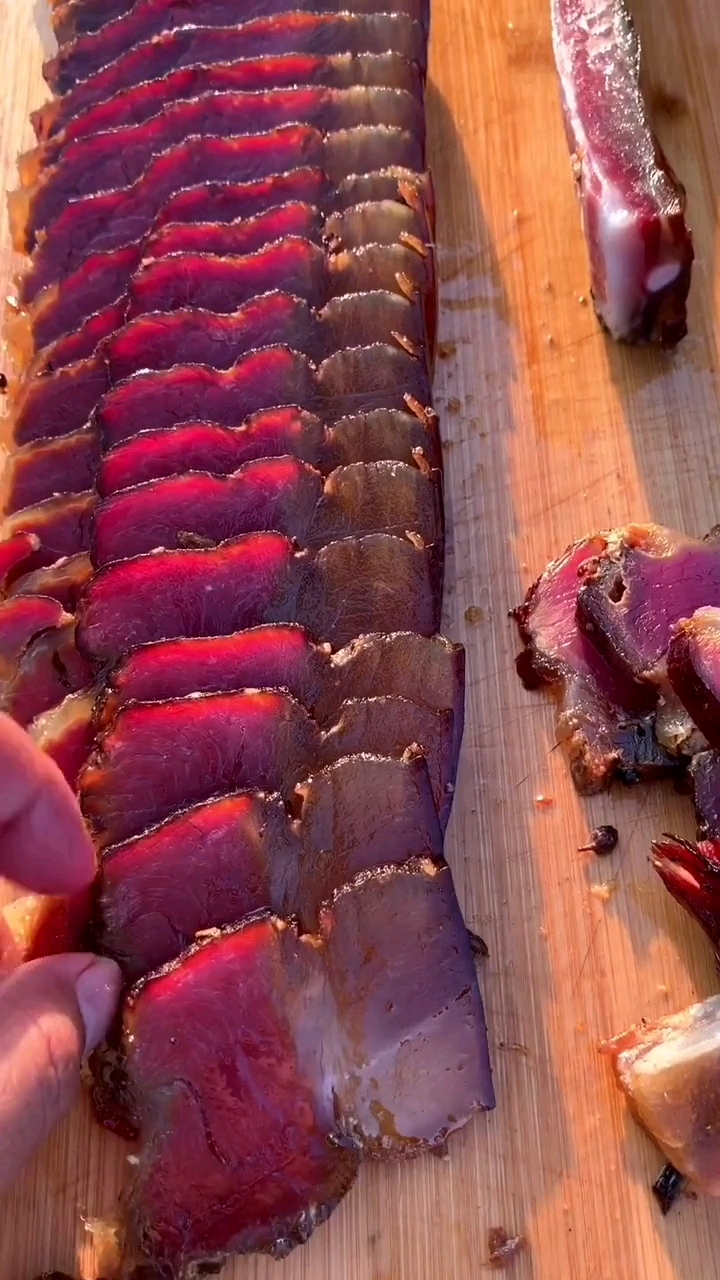 透明的腊肉才是顶级腊肉,,你不馋算我输!