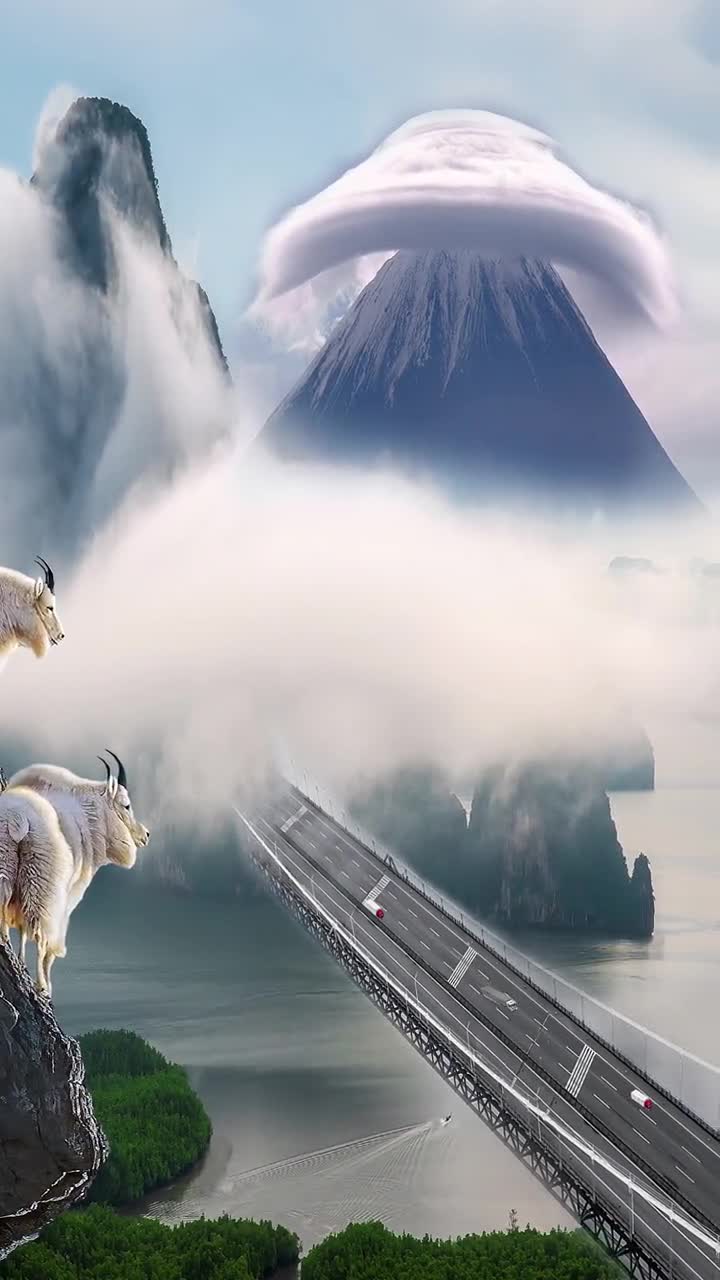 为了拍这震撼的云海帽子,蹲守四天四夜,无人机不幸坠毁,享年二十天,此