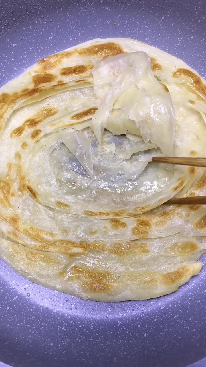 轻知计划#好吃简单的手抓饼