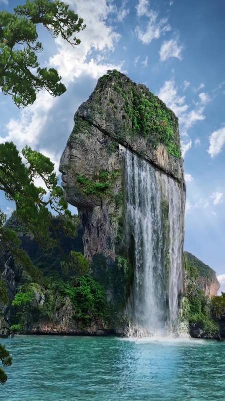 这就是传说中的脑子进水,千年奇观人脸瀑布,不得不感叹大自然的鬼斧神