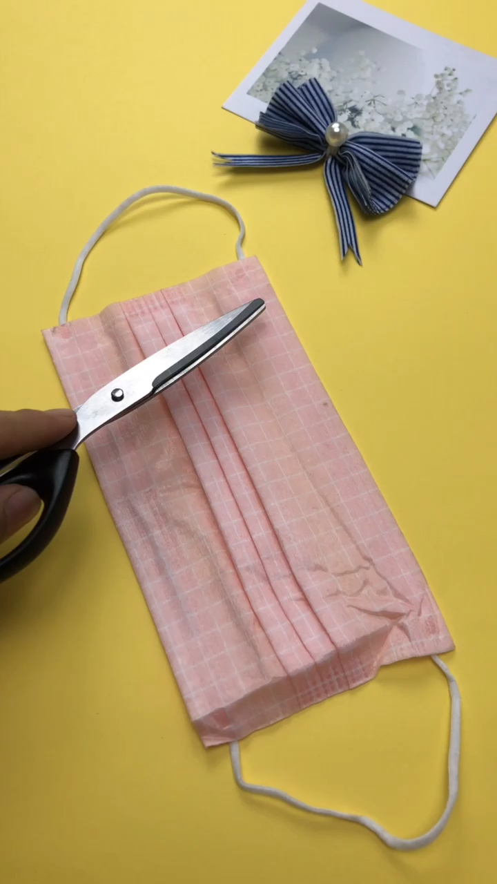 用过的口罩变废为宝,可以做大肠发圈呦