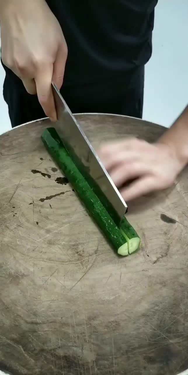 黄瓜刀工手法,简单容易学