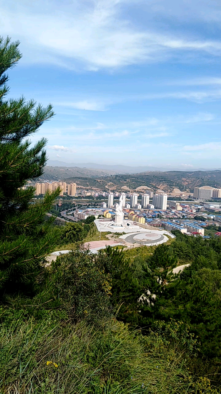 汾河上游百里河川,静乐县县城全貌!