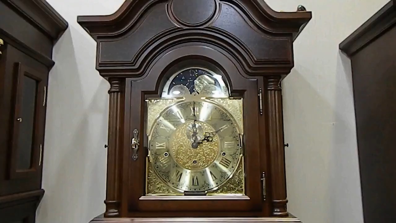 著名德国落地钟品牌德国赫姆勒原装九音管落地钟整点钟声报时