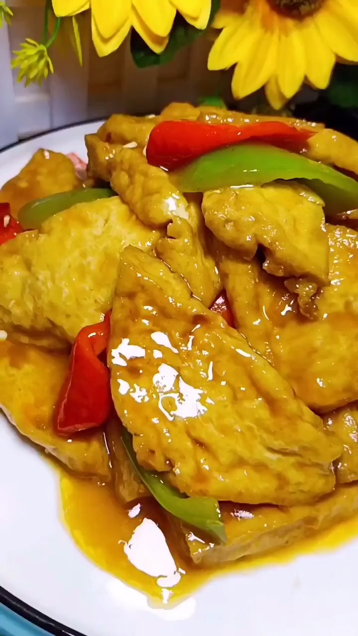 家常溜豆腐泡,好吃又下饭