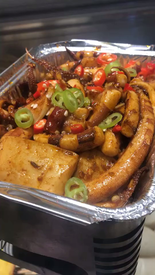 新年新气象#锡纸麻辣鱿鱼请大家参考