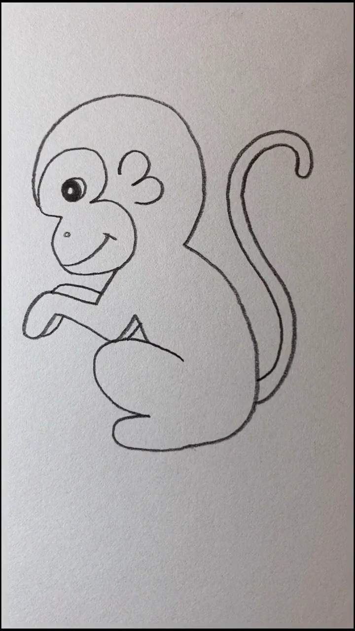 123画猴子 一步一步图片