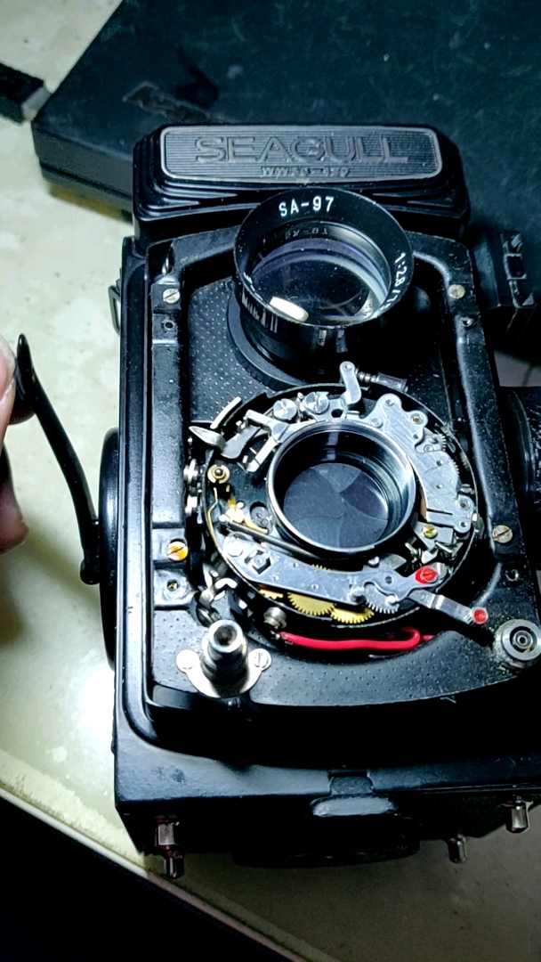 海鸥4b相机的拆解图图片