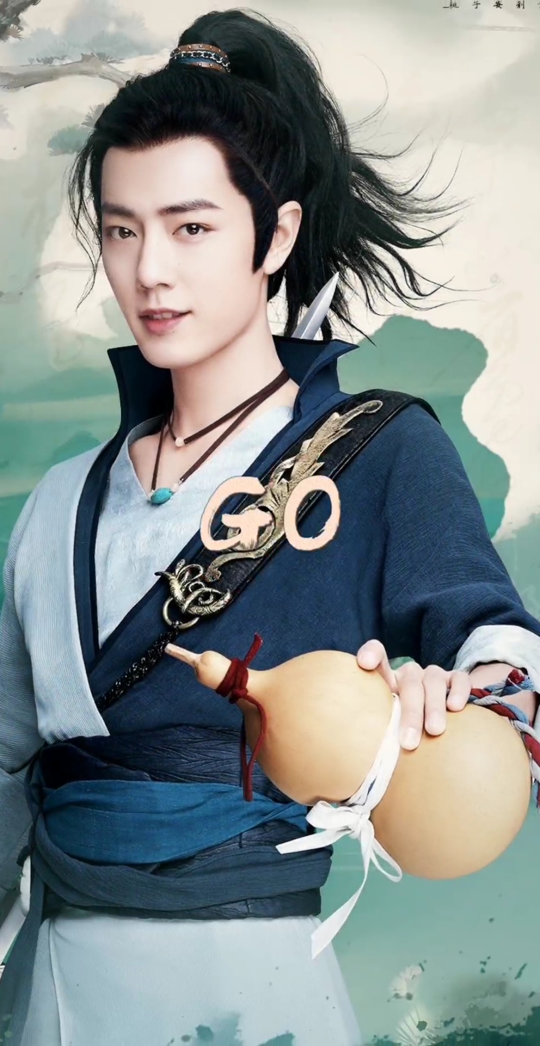 你那里下雪了吗?#肖战古装新令狐冲马尾造型出炉啦