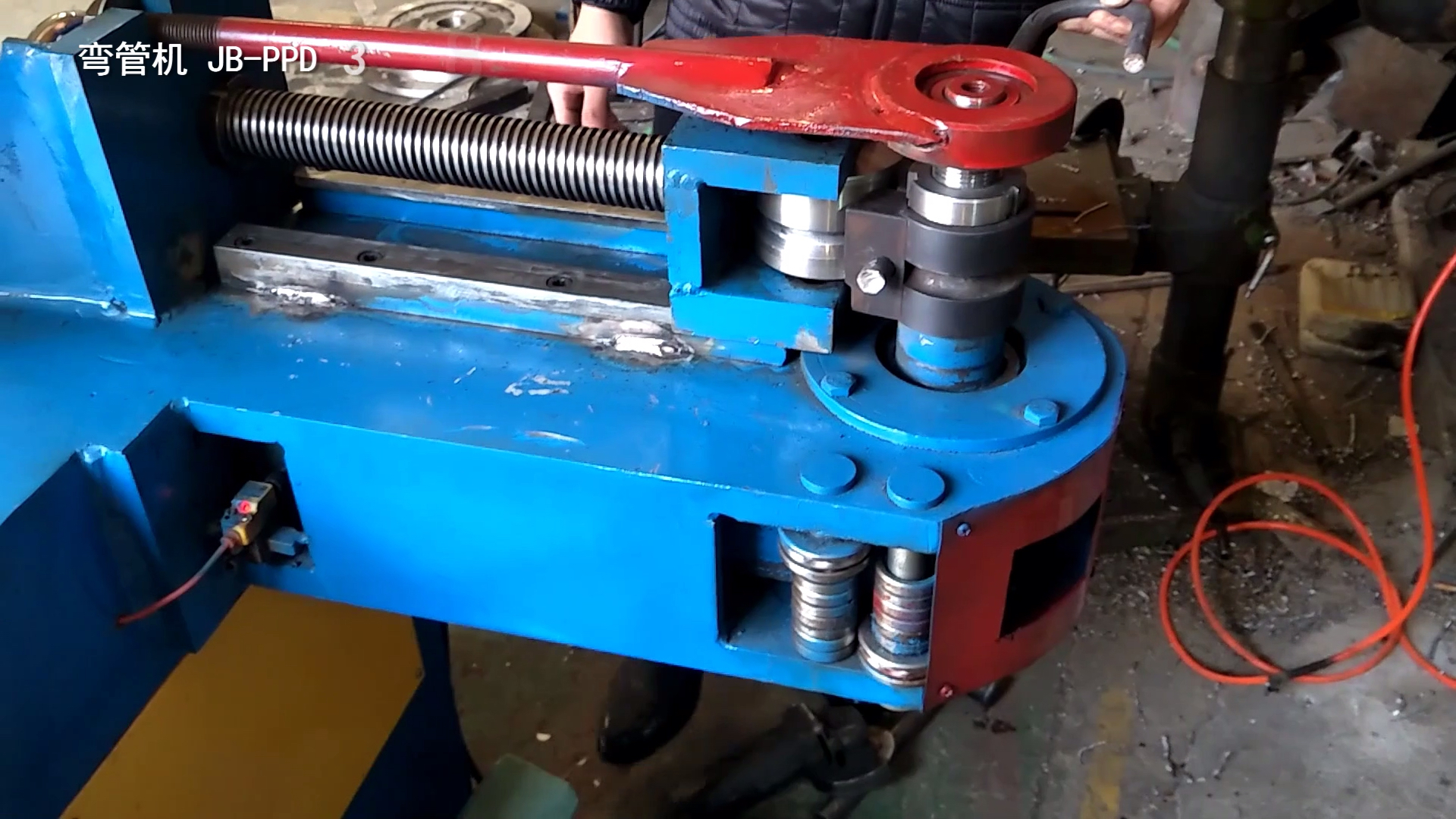 双11好物推荐#精邦机械#不锈钢管摆臂弯曲90度角弯管机