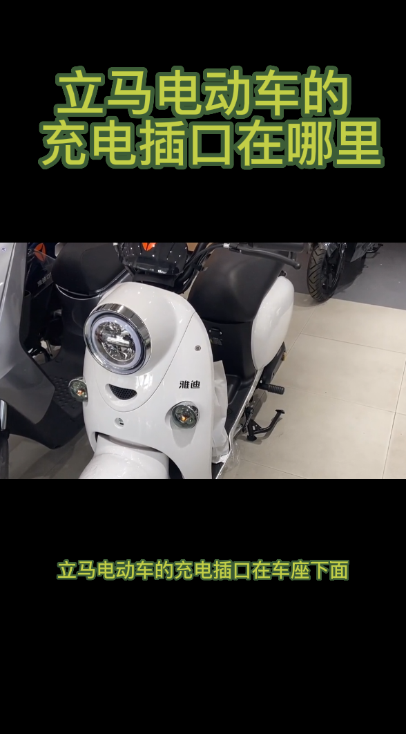 立马电动车的充电插口在哪里