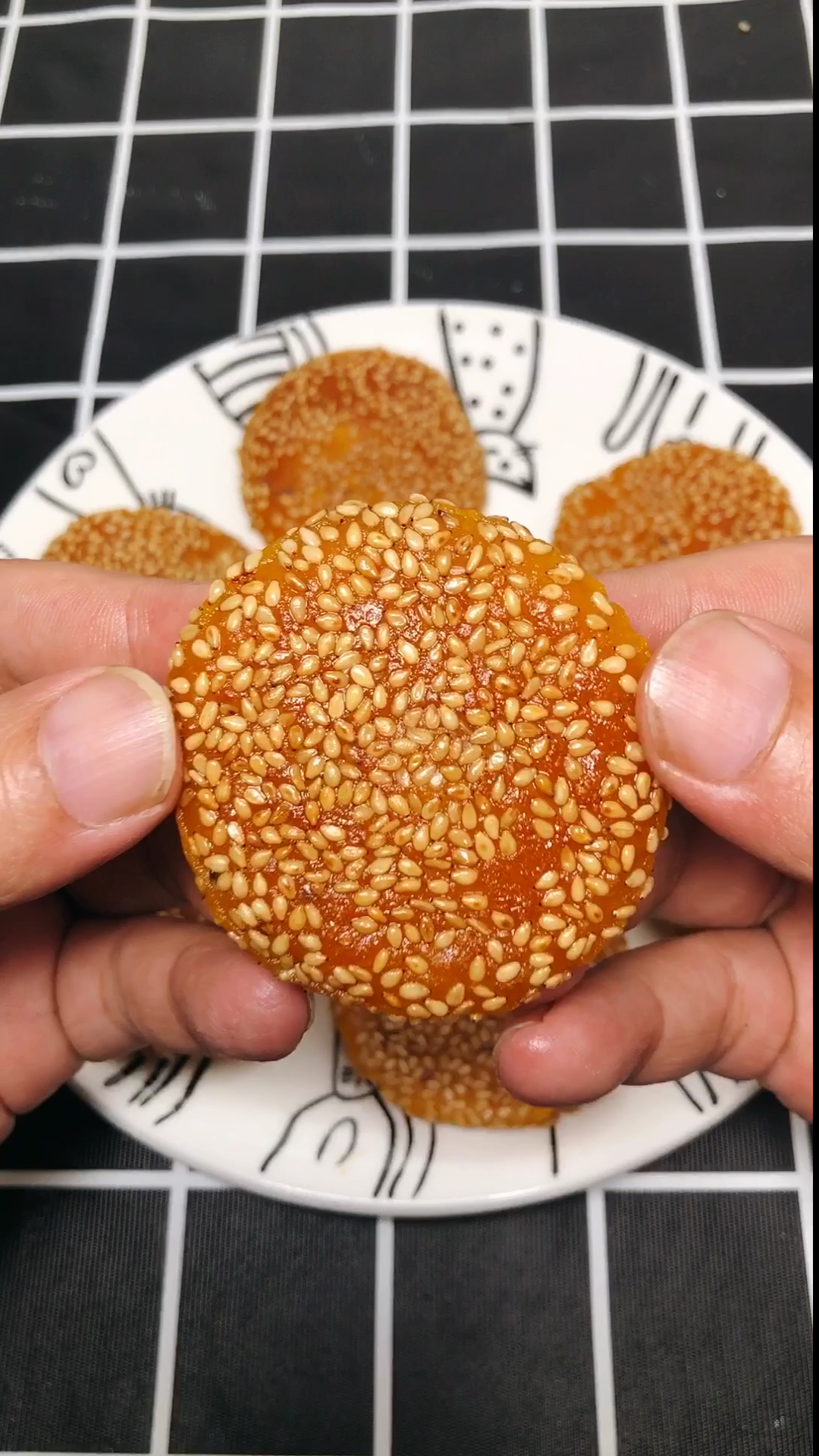 自制美食#地瓜饼这样做香甜软糯可好吃了