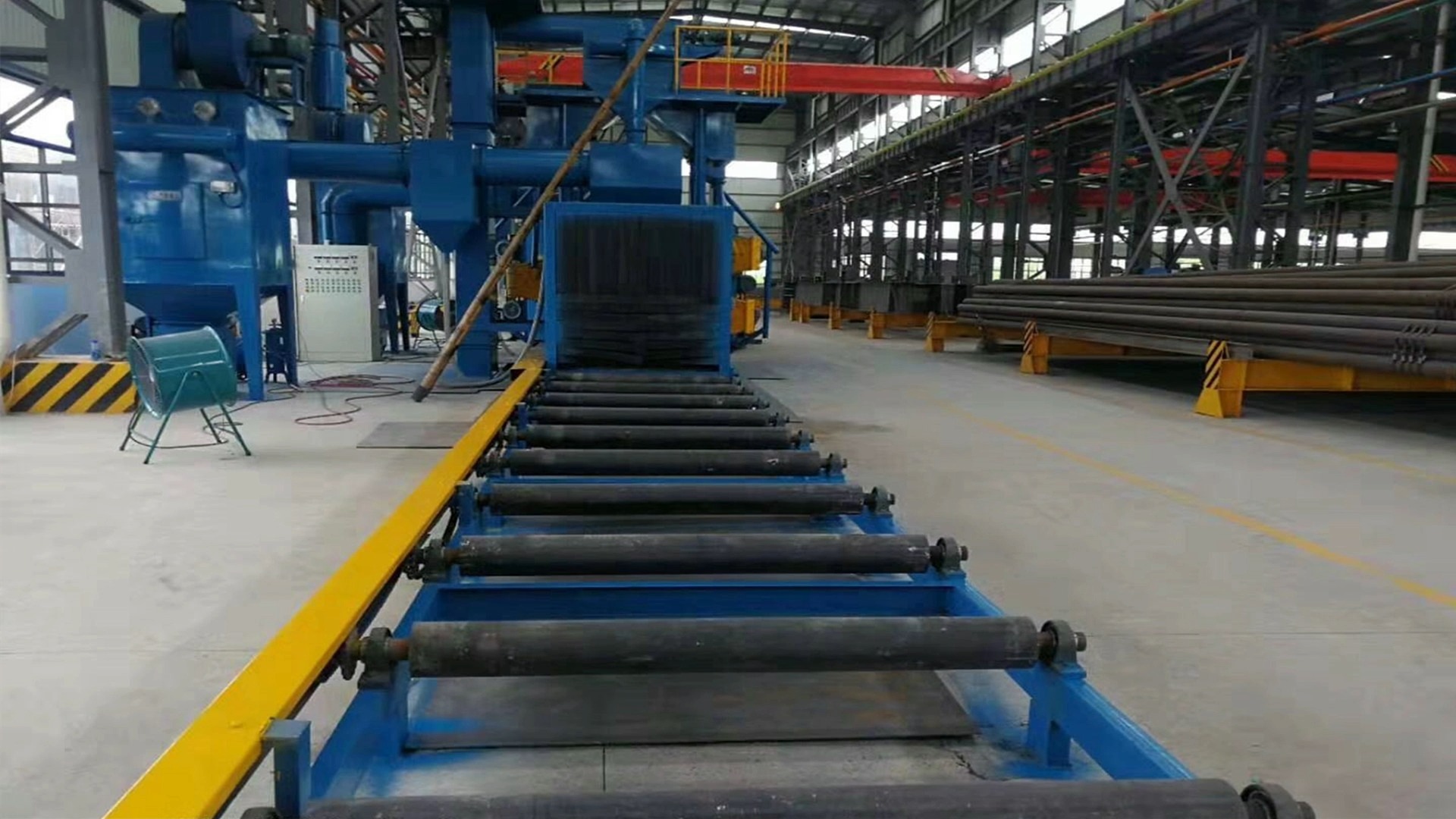 钢结构大型通过式抛丸机厂家——盐城佰润机械