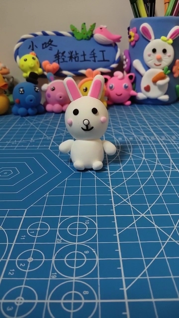 黏土捏可妮兔教程