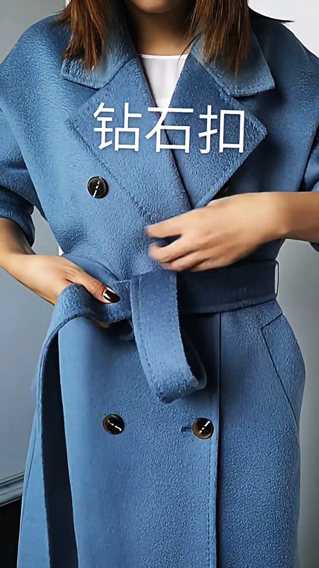 实用绳结#简单大气腰带系法钻石扣-度小视