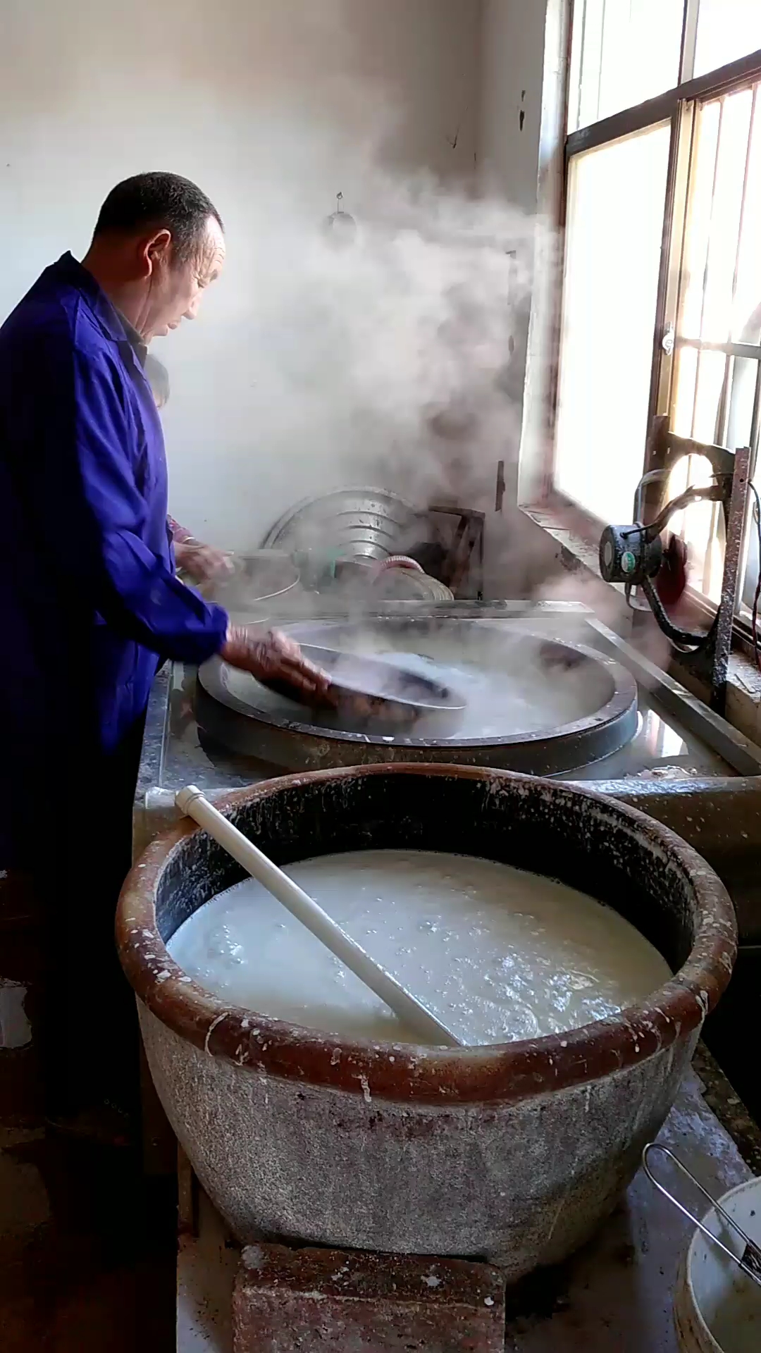 纯绿豆粉皮,现场制作.