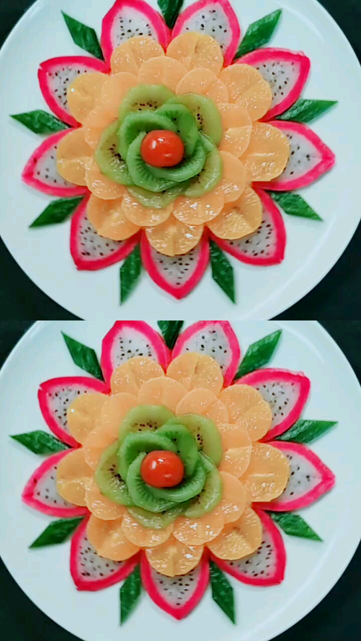 简单易学的水果盘饰