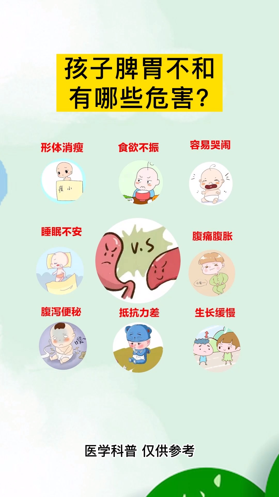 脾胃#孩子脾胃不和有哪些危害,妈妈要知道