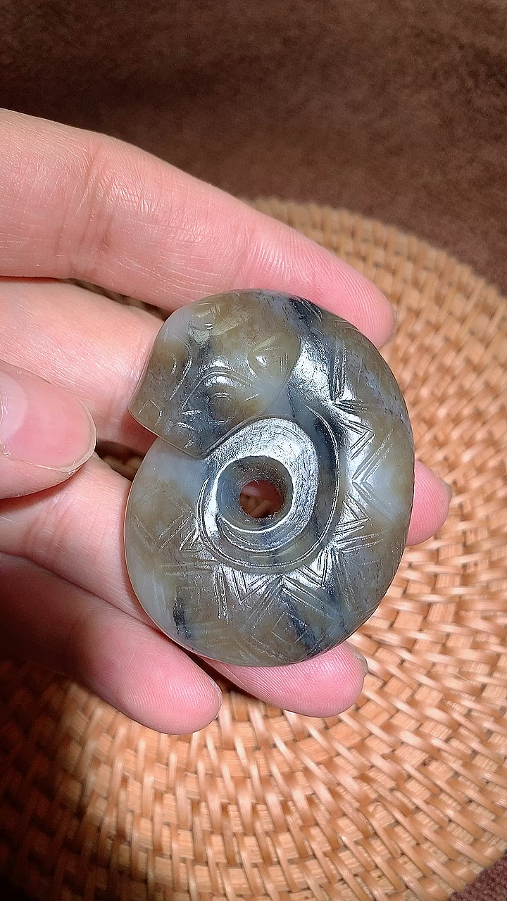 高古玉和田玉#高古和田玉盘龙