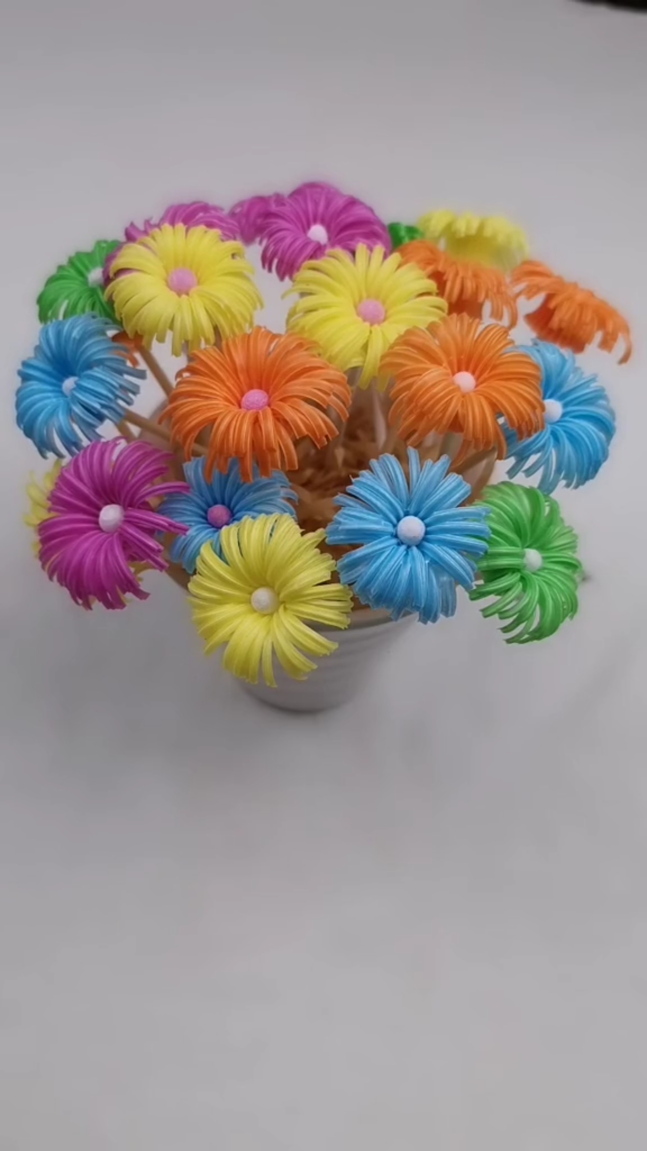 手工制作#存了几天的吸管,今天让它变身咯