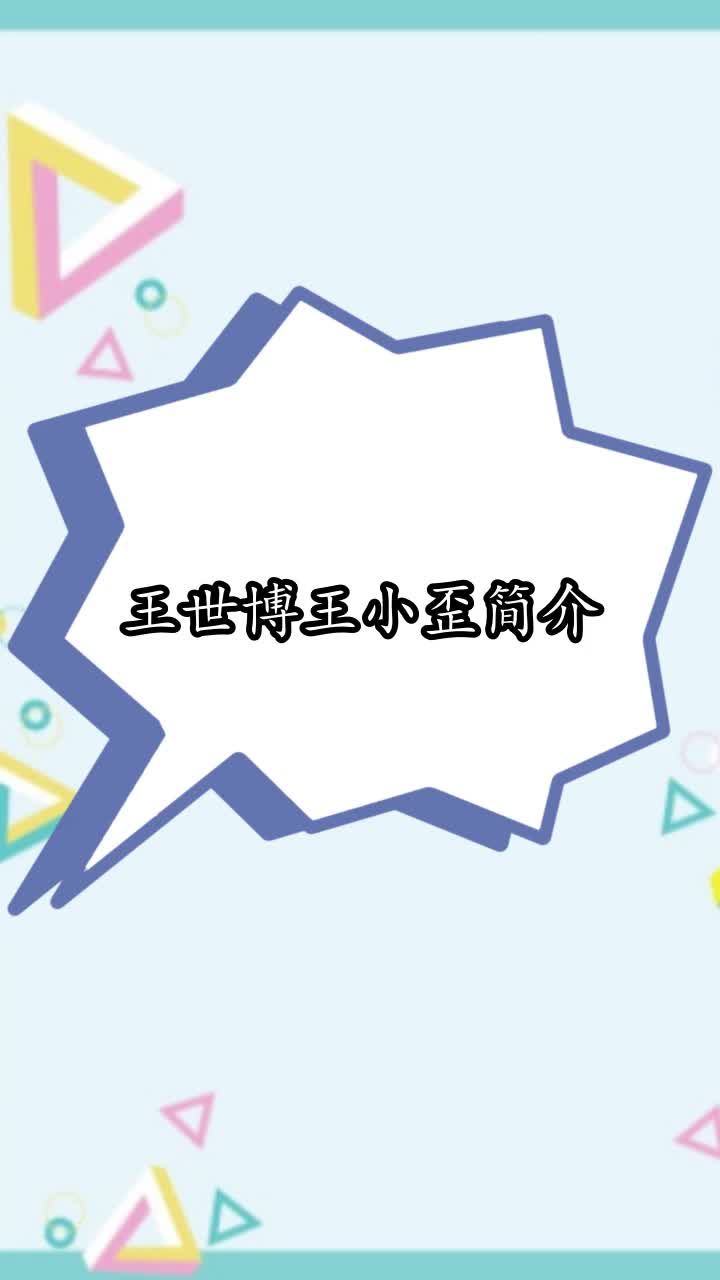 王世博王小歪简介,你理解了吗
