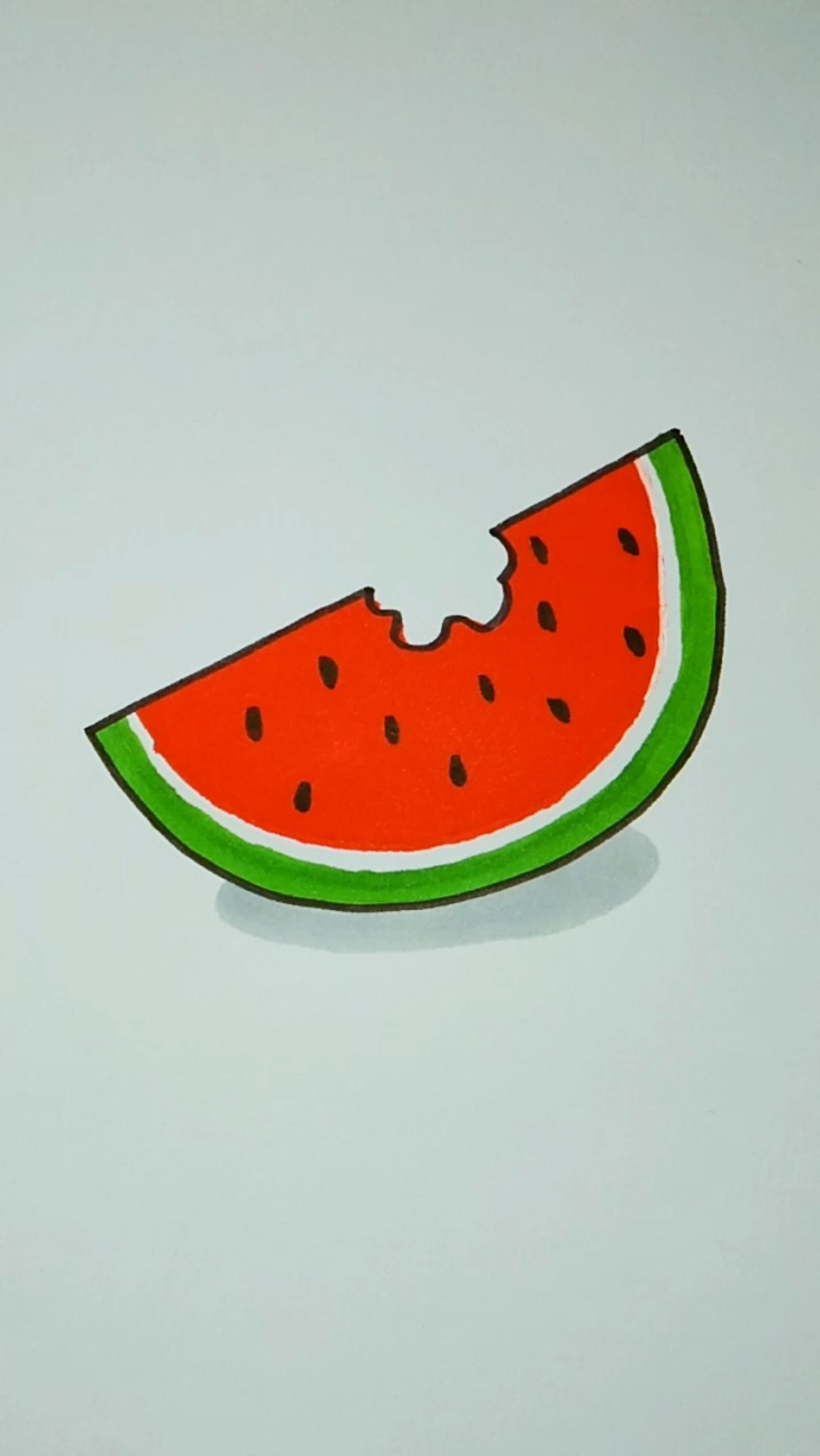 简笔画#进来教你画西瓜