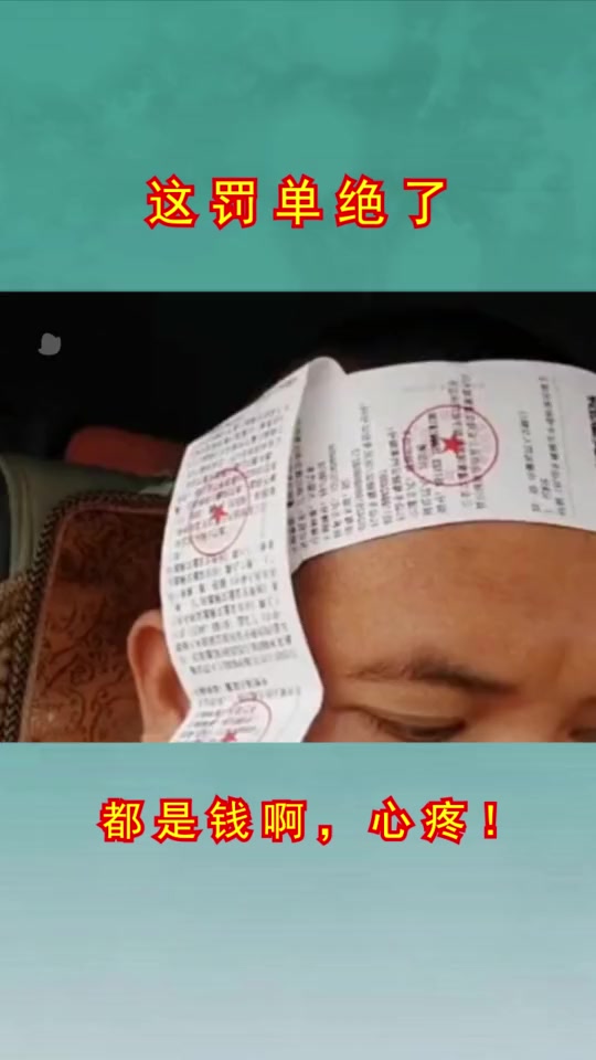 搞笑段子#出门一趟这么多罚单,你是怎么做到的?