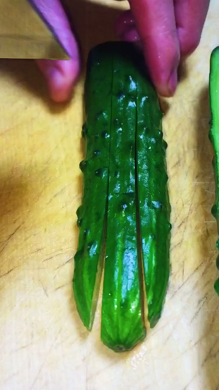 美食刀工#黄瓜这三种切法是不是很简单