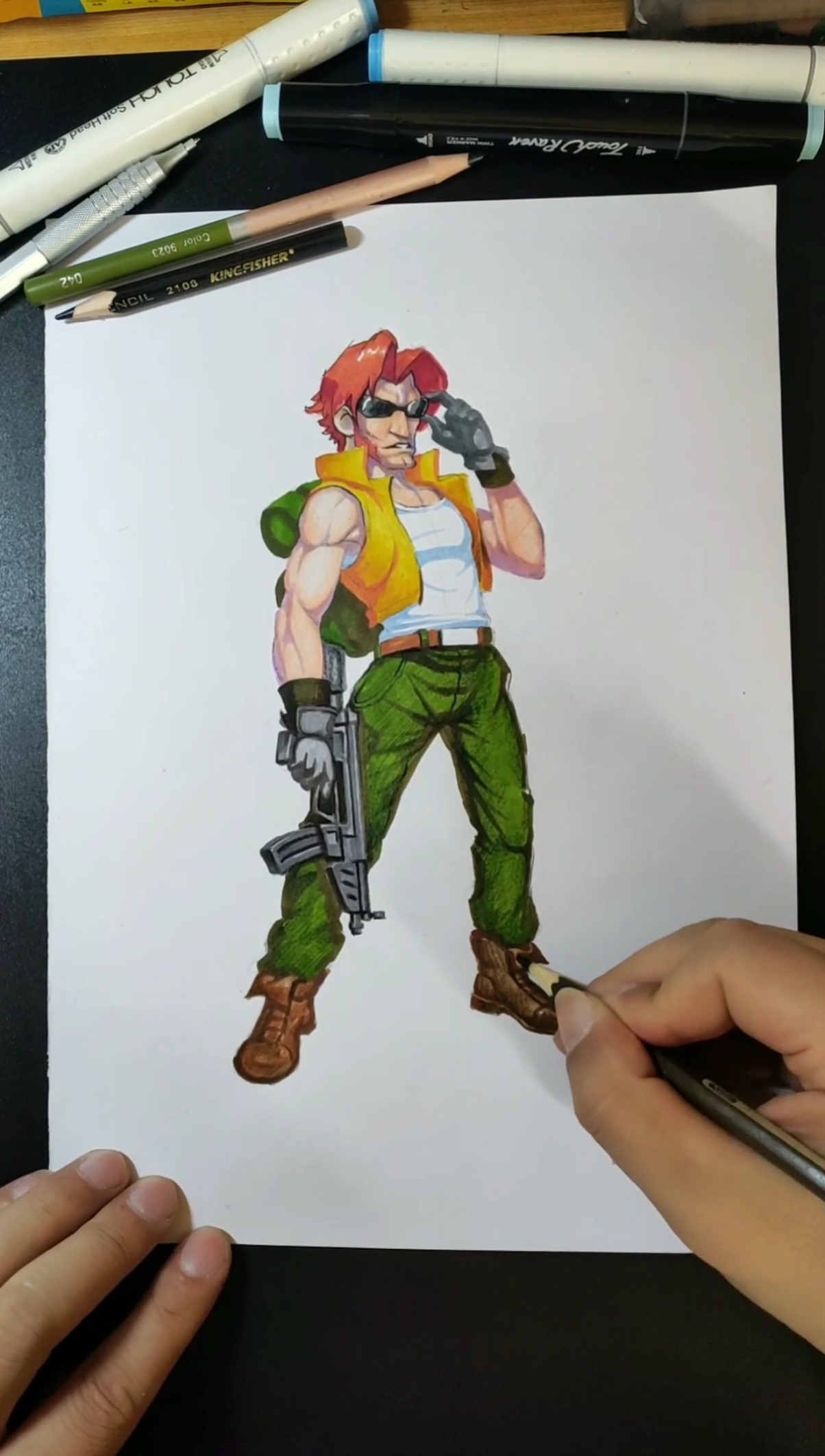 动漫手绘#合金弹头里的塔尔玛,怀旧一下下-度小视