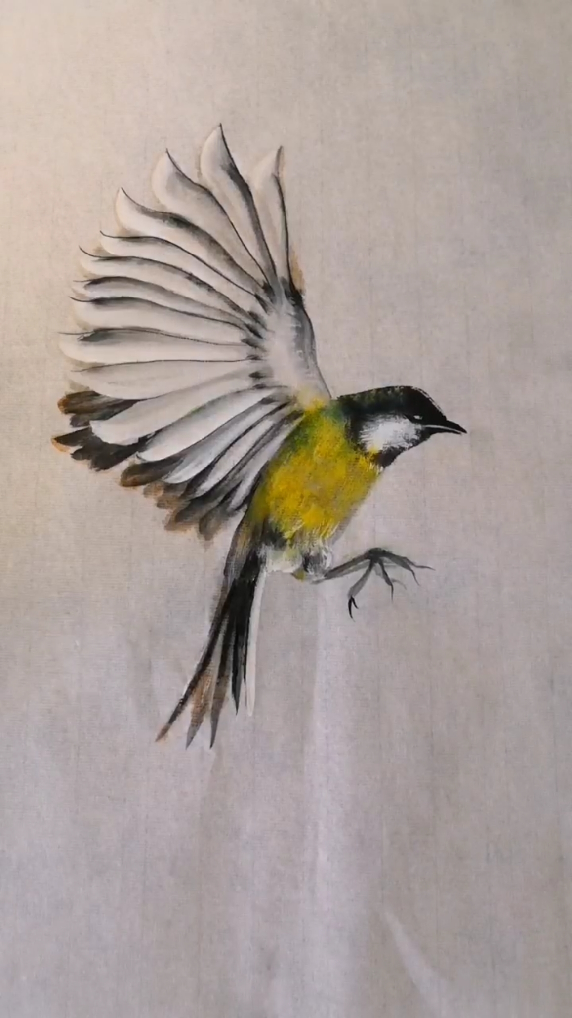 画画原来如此简单#小鸟展翅也很美@全民小助手