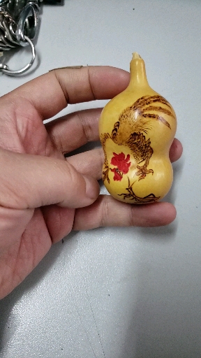 民间艺术#烙画葫芦~雄鸡