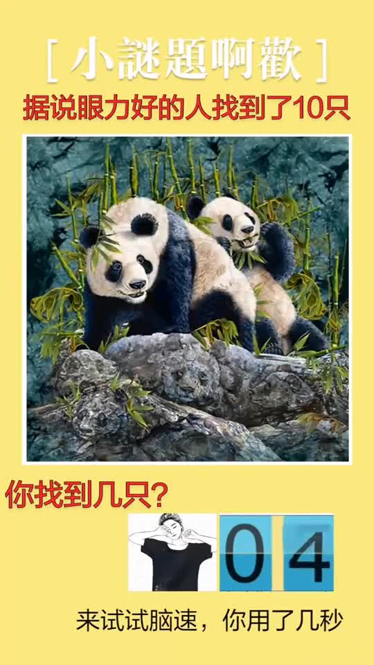 考眼力的图片找熊猫图片