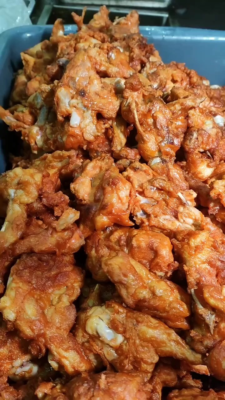 美食#鸡架骨,香酥鸡叉骨