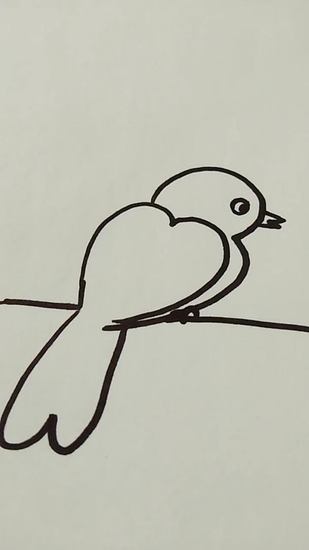 死鸟的画法图片