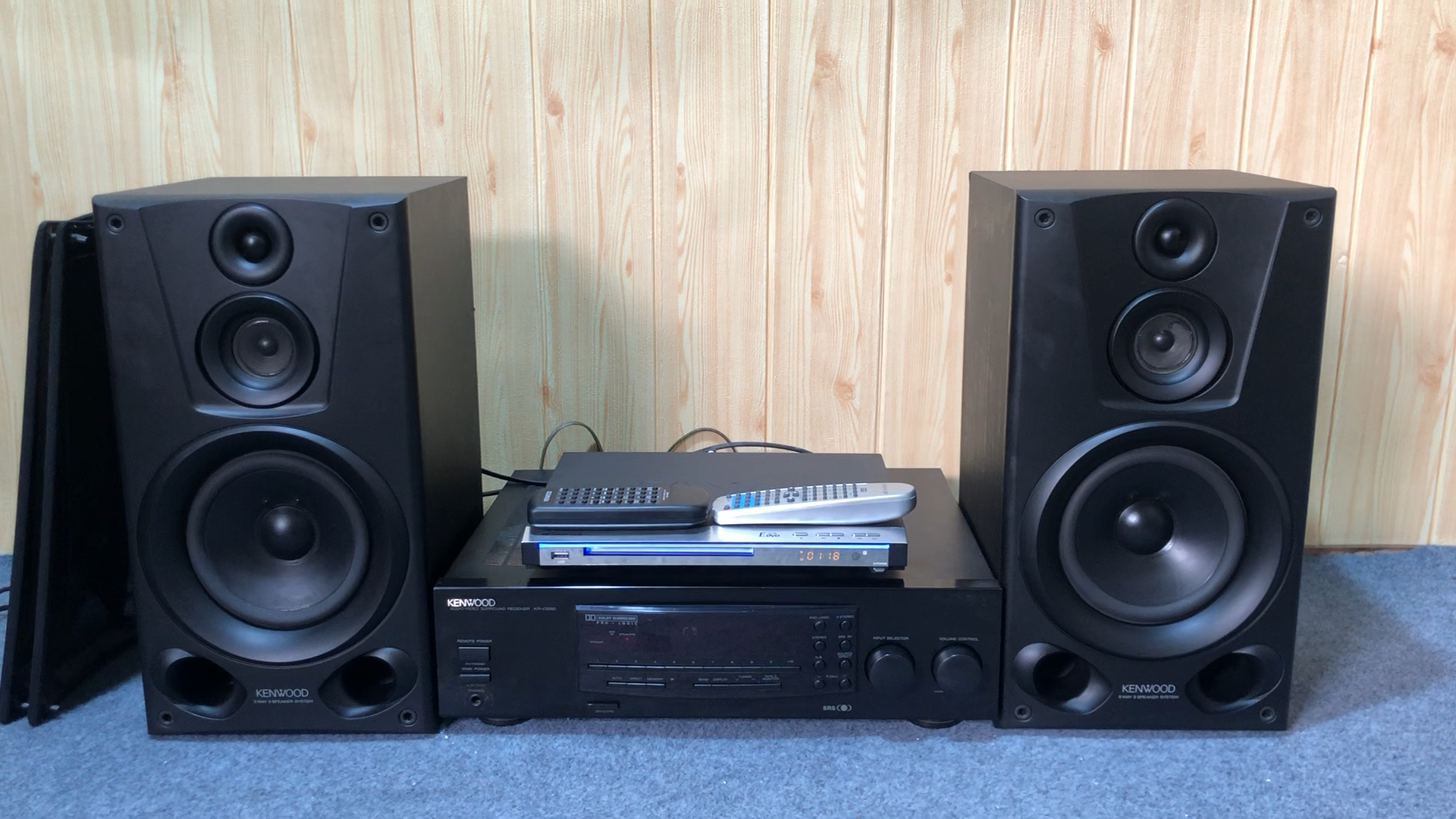 日本建伍音响一套 山水dvd