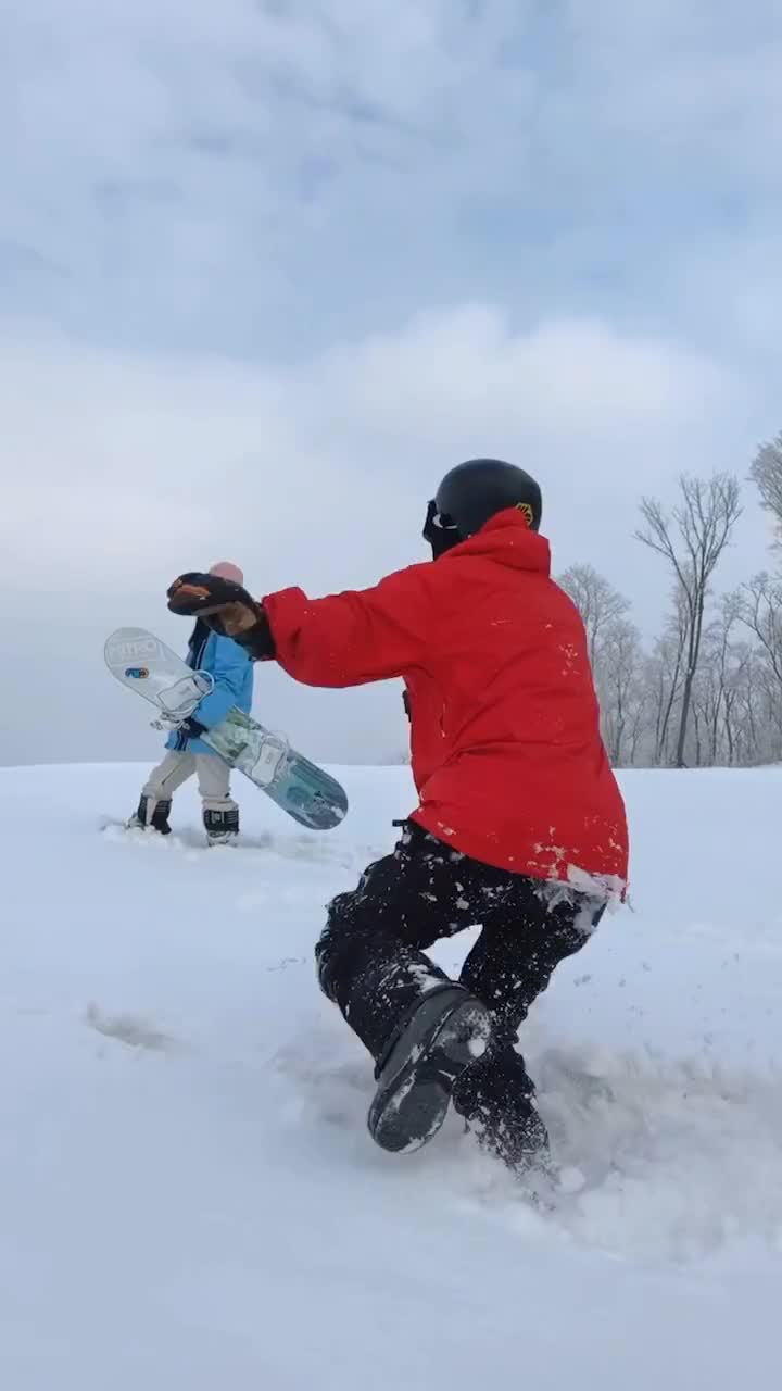 一个士力架一张童叟无欺滑雪