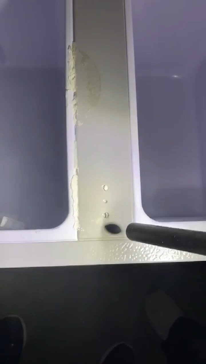 清洁#上海育航干冰清洗机快速清洁冰箱发泡剂全过程